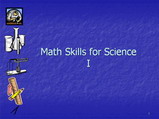 math skills for science presentation
